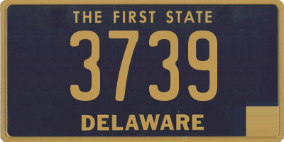 DE license plate 3739