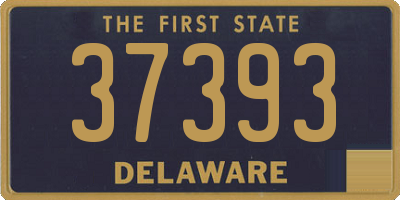 DE license plate 37393