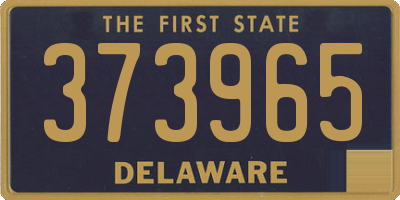 DE license plate 373965