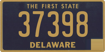 DE license plate 37398