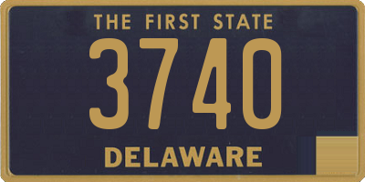 DE license plate 3740