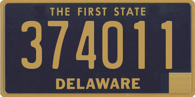 DE license plate 374011
