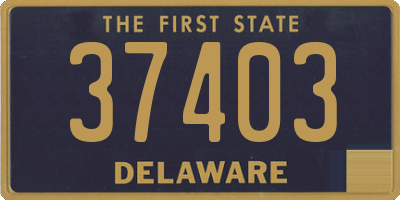DE license plate 37403