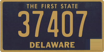 DE license plate 37407