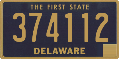 DE license plate 374112