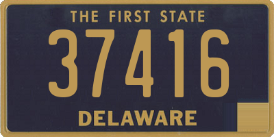 DE license plate 37416