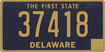 DE license plate 37418