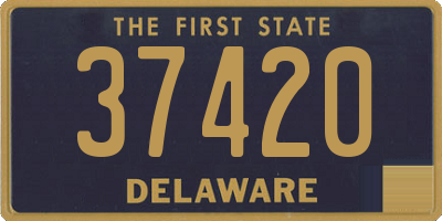 DE license plate 37420