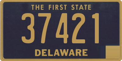 DE license plate 37421
