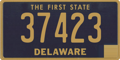 DE license plate 37423