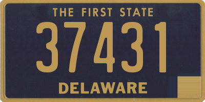 DE license plate 37431