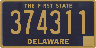 DE license plate 374311