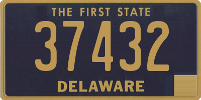 DE license plate 37432