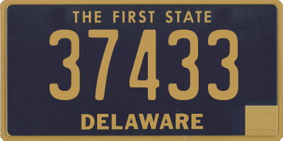 DE license plate 37433