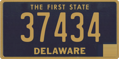 DE license plate 37434