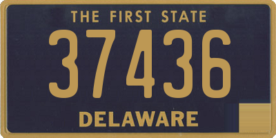 DE license plate 37436