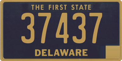 DE license plate 37437