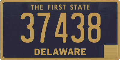 DE license plate 37438