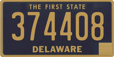 DE license plate 374408