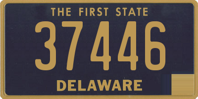 DE license plate 37446