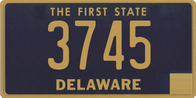 DE license plate 3745