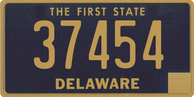 DE license plate 37454