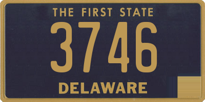 DE license plate 3746