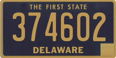 DE license plate 374602
