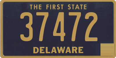 DE license plate 37472