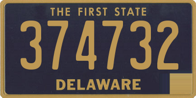 DE license plate 374732