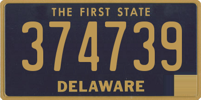 DE license plate 374739