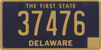 DE license plate 37476