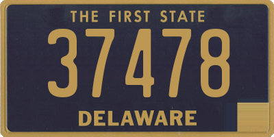 DE license plate 37478
