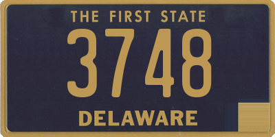 DE license plate 3748