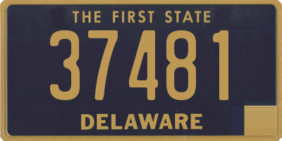 DE license plate 37481
