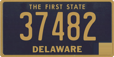 DE license plate 37482