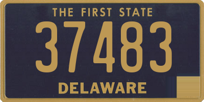 DE license plate 37483