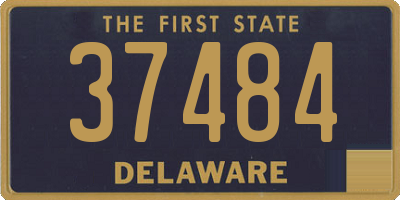 DE license plate 37484
