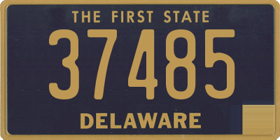 DE license plate 37485