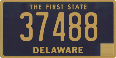 DE license plate 37488