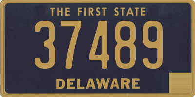 DE license plate 37489