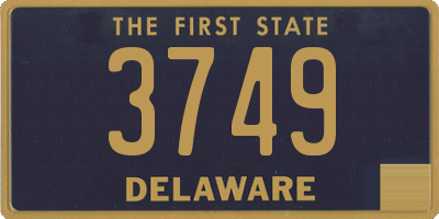 DE license plate 3749