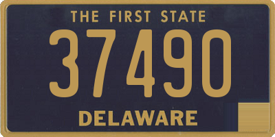 DE license plate 37490