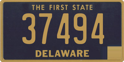 DE license plate 37494