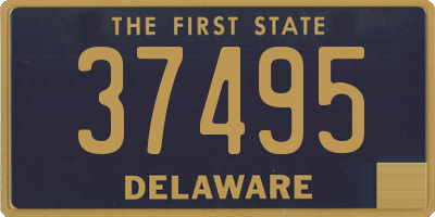 DE license plate 37495