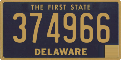 DE license plate 374966