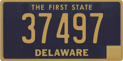 DE license plate 37497
