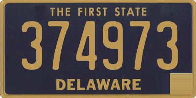 DE license plate 374973