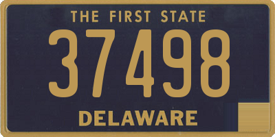 DE license plate 37498