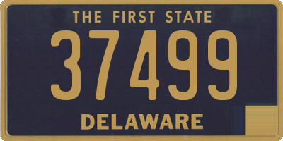 DE license plate 37499